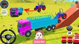 One Mahindra tractor loading a big truck 💪🚛 Heavy load challenge 🤩💯 Watch till the end!” #truck #jcb