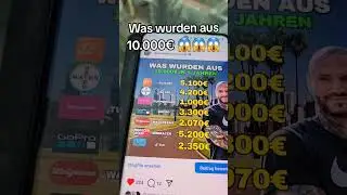 Was wurden aus 10.000€ 😱😱😱😱