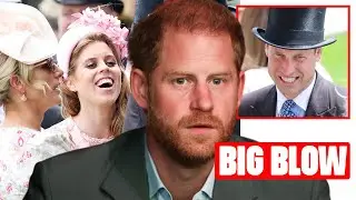 Harry LEFT FUMING As Eugenie, Beatrice & Zara Team Up With William For EPIC BLOW At Royal Ascot