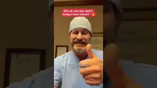 Why do you take an aspirin during a heart attack?? #heartdoctor #doctor #surgeon #heartattack #fypツ