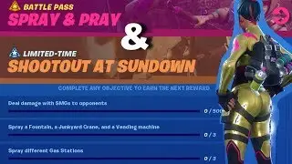 Fortnite | Spray & Pray & Shootout at Sundown Missions 😊