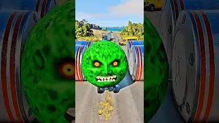Big & Small Cars vs School Bus Hydraulic Crush -BeamNG.drive #car #usa #usashorts #trending