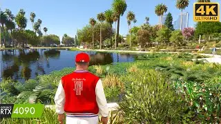 This EXTREME VEGETATION Mod Will Blow YOUR PC - V4EVERMOD Vegetation MOD - GTA 5 ENHANCED