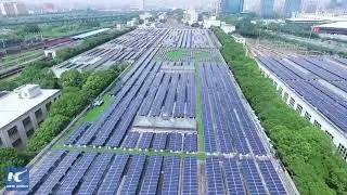 A metro depot turns into a solar power station in Shanghai