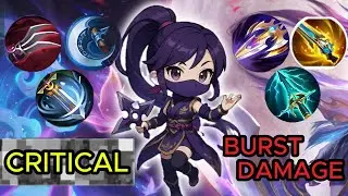 CRITICAL BUILD HANABI CRAZY DAMAGE BUTTON !! 1 HIT DELETE HANABI META CRITICAL🔥🔥 M7