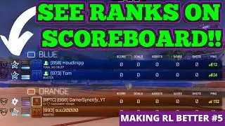 How to see opponent&rsquo;s RANKS between the game in Rocket League!!!
