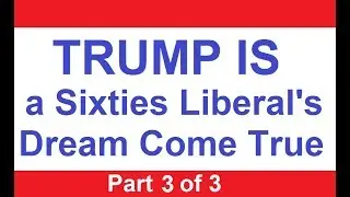 TRUMP is a Sixties Liberal's Dream Come True - Part 3