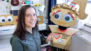 Cardboard Robot Costume Build: Sally Servo the Really Robotic Robot | micro:bit & Brown Dog Gadgets
