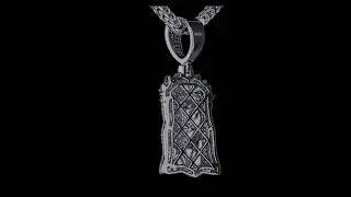Bust Down Jesus Pendant - Real Solid Silver Gold Plated Baguette CZ Jesus Piece Pendant Necklace
