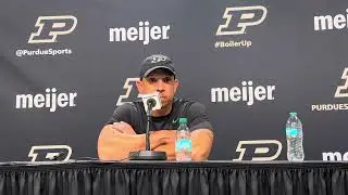 Purdue head coach Ryan Walters pre-Illinois press conference