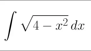 Integral de sqrt(4-x^2) - Passo a passo