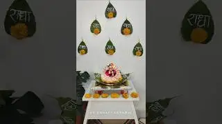 How to decorate for janmashtmi | Eco-friendly Janmashtmi Decoration #shorts #janmashtami2025 #2025