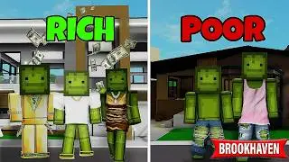 POOPY -  RICH VS POOR IN BROOKHAVEN | MELON PLAYGROUND 35.0