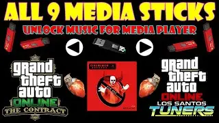 Media Sticks: All 9 Locations 🎼 The Contract / Tuner DLC 🪅 Collectible Guide | GTA 5 Online