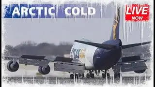 🔴 LIVE: ❄️ ARCTIC WINTER  at  CHICAGO O’HARE ✈️ | BITTER COLD & AIRPLANES