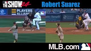 ⚾️  Robert Suarez - MLB the Show 24 vs Real Game Pitching Motion