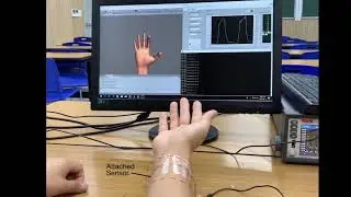 Finger motion detection by a deep-learned skin sensor