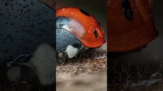 A closer look at a ladybug 🐞 #ladybird #ladybug #photography #closeup #viral #viralshorts
