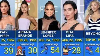Age Of Famous Female Singers In 2024 | Youngest To Oldest