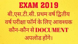 Bstc first year exam form online 2019