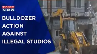 BMC Takes Bulldozer Action Against All The Alleged Illegal Studios In Mumbai | Latest News