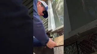 Builder tape flashing patio door #diy #exteriordoor