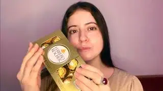 ASMR Eating Ferrero Rocher Chocolates (crinkle sounds)