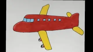 How to draw an Aeroplane ✈️ | MANN EASY DRAWING 