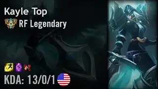 Kayle Top vs Riven - RF Legendary - NA Challenger Patch 6.9