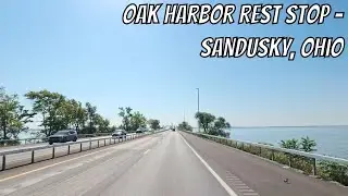 Drive Ohio: Oak Harbor Rest Stop to Sandusky! No talking drive on Ohio highways.