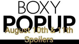 Boxycharm Boxy Popup Spoilers For August 2020