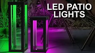 Color Changing Outdoor Solar Patio Floor Lamps | RGB IDEAS