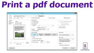 How to print a pdf document in Foxit PhantomPDF