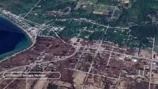 История города Бензония, штат Мичиган.