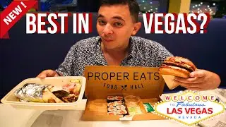 Trying the NEW LAS VEGAS Food Hall at ARIA! Proper Eats Food Hall & Hidden Speakeasy in Vegas