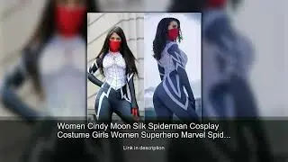 Women Cindy Moon Silk Spiderman Cosplay Costume Girls Women Superhero Marvel Spider-Man Zentai