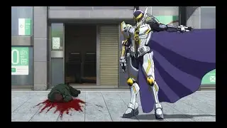 PLETINUM END Metropoliman kill 2 guys with red arrow and white arrow  episode 2