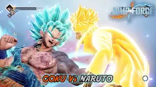 Goku SSB VS Naruto Gameplay (1440p 60 fps) - Jump Force