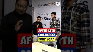✅After 12th Commerce BCA Course?🤔EASY or TOUGH😱12th Student Interview! #shorts #bca #bcastudents