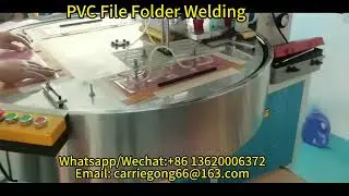 8KW PVC File Folder Rotary High Frequency Welding Machine