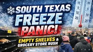 South Texas Freeze Panic 🌨️ | Empty Shelves & Grocery Store Runs This Week