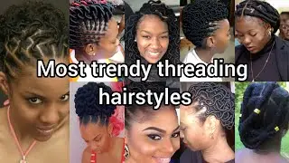Most trendy threading hairstyles you will love in 2025 | African threading styles | Threading hairdo