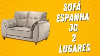 Sof&aacute; Espanha JC 2 Lugares 147cm Tecido Veludo