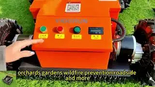 Vigorun VTLM800 remote controlled rubber track lawn mower trimmer for sale made by Vigorun Tech