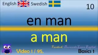 01 Basics 1 Grunderna Svenska - Engelska Ord Swedish - English Words / engelska spr&aring;ket ord