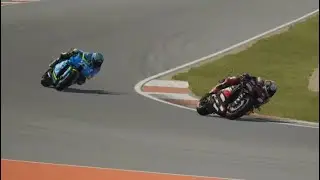 MotoGP25 Raul Fernandez KEJAR Bezzecchi GP Valencia 2025 JUARA Aprilia RSGP Finish 1-2