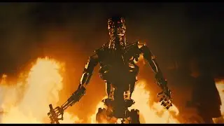 Arnold become robot after burning scene (terminator 1) #hdclips #arnoldschwarzenegger #terminator #