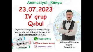 23 iyul 2023 qəbul sualları 4-cü qrup kimya fizika biologiya