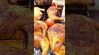 Pollo a le&ntilde;a el mejor sabor #receta #viral #asados #polloalabrasa #barbacoa #comida #parrilla #shots