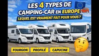 Les 4 types de camping-car en Europe 🚐 &ndash; Lequel est vraiment fait pour vous ?